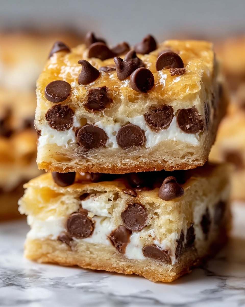 Ricotta Chocolate Chip Pastry Squares Recipe - Recipe Image
