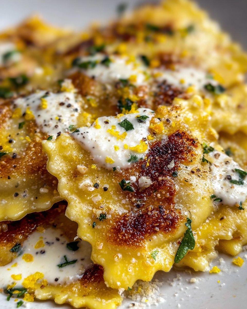 Brown Butter and Lemon Toasted Skillet Ravioli Recipe - Recipe Image