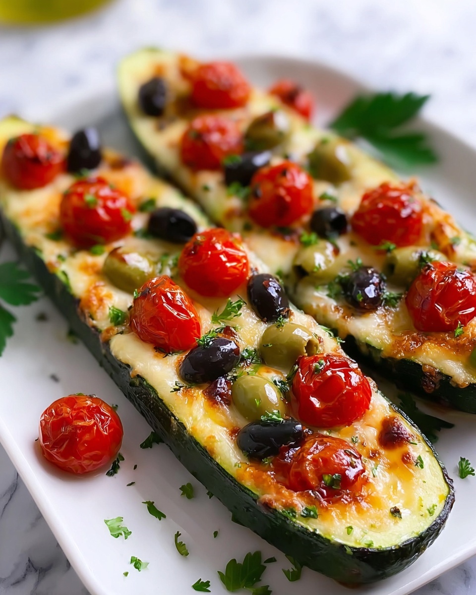 Mediterranean Stuffed Zucchini Recipe - Recipe Image