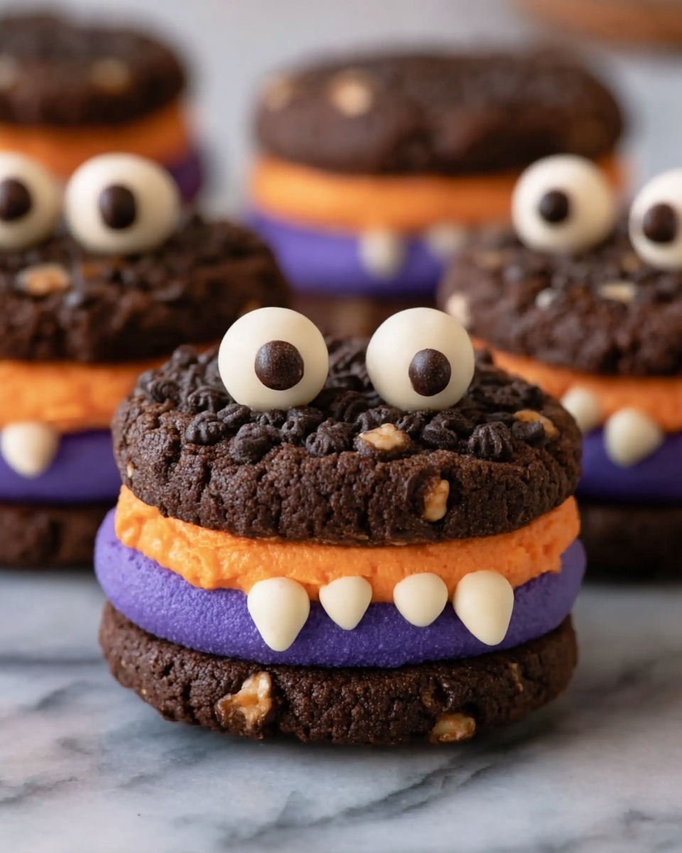 Chocolate Monster Halloween Cookies Recipe - Recipe Image