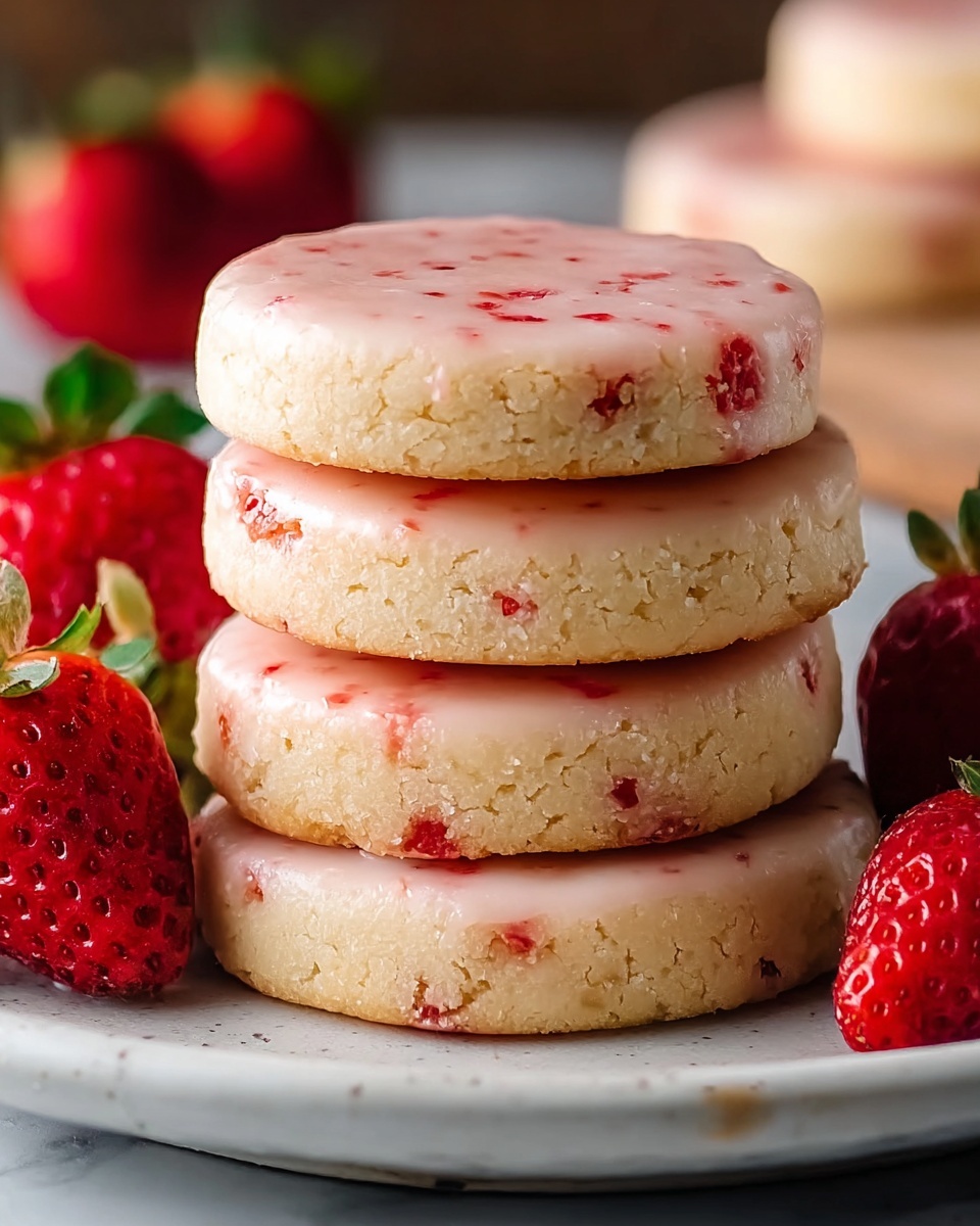 Strawberry Shortbread Cookies Recipe - Recipe Image