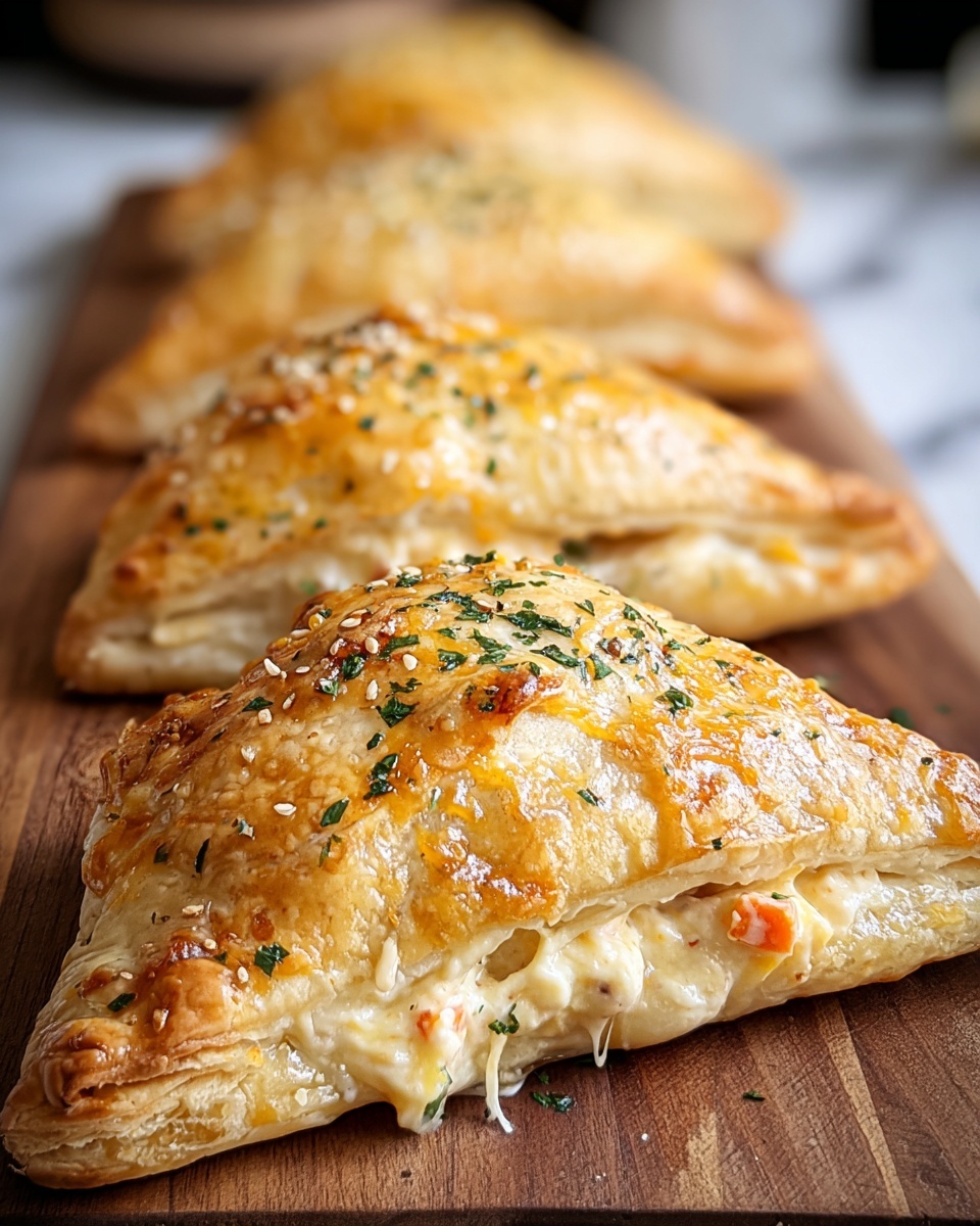 Chicken Alfredo Air Fryer Calzones Recipe - Recipe Image