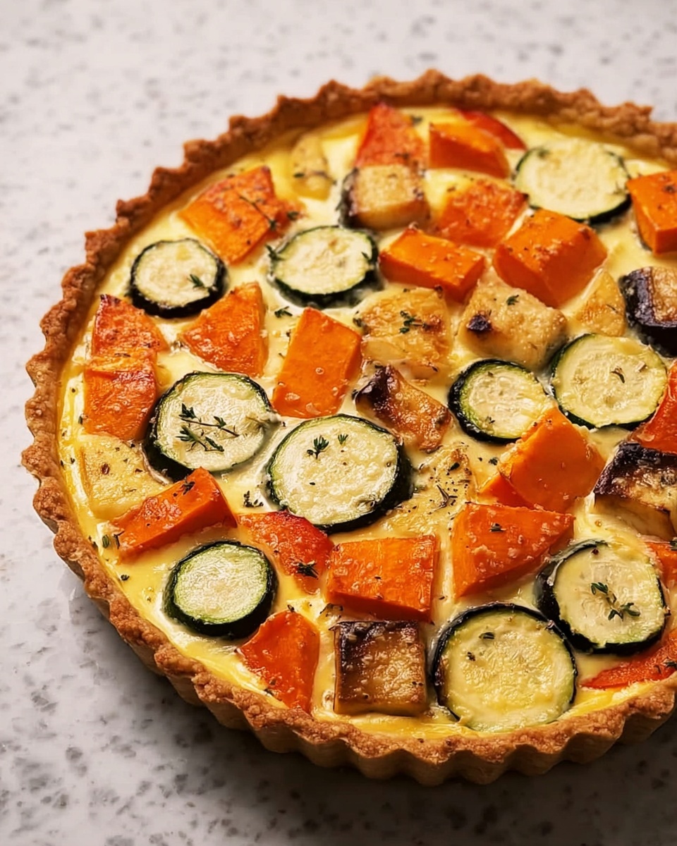 Roast Vegetable Tart Recipe - Recipe Image