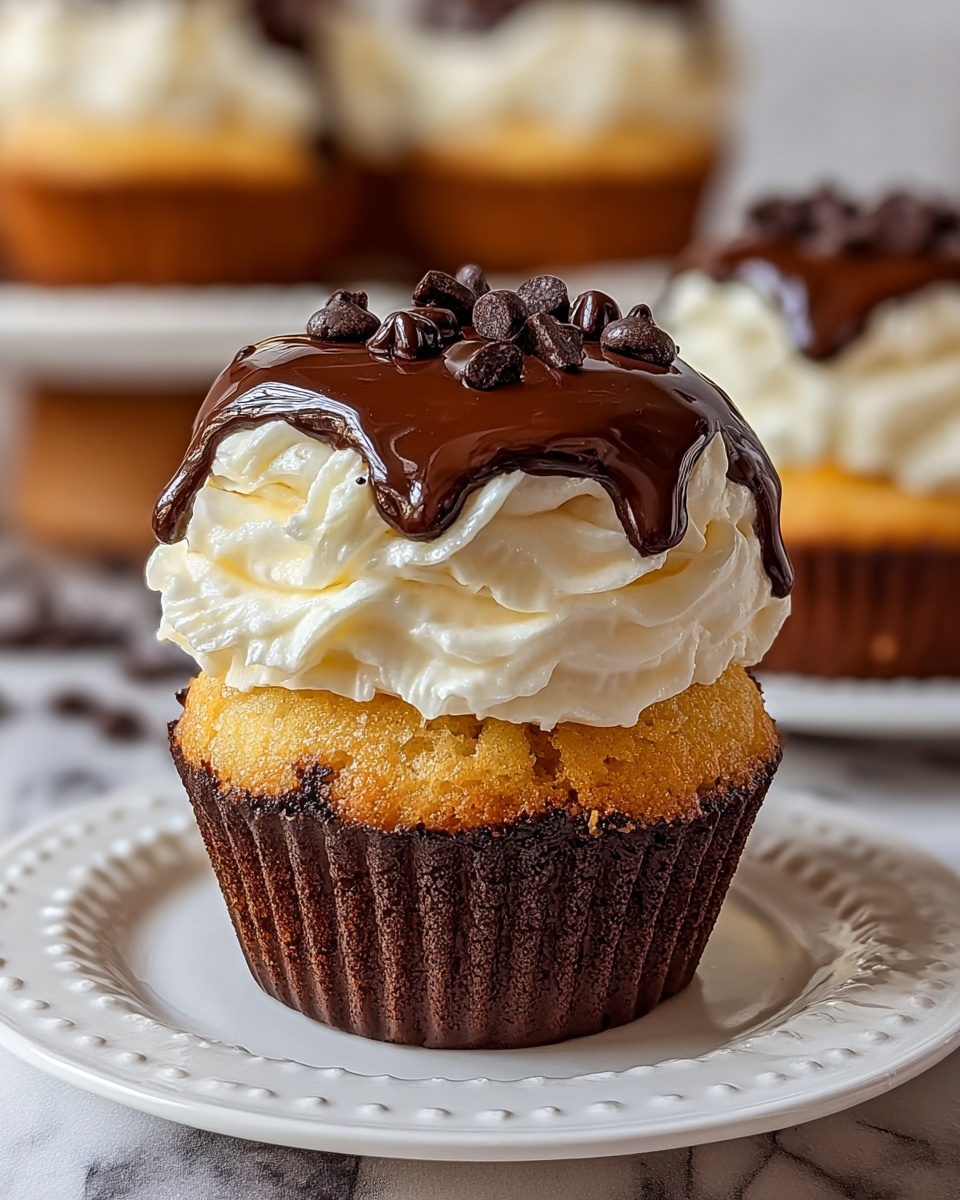 Boston Cream Pie Cupcakes Recipe - Recipe Image