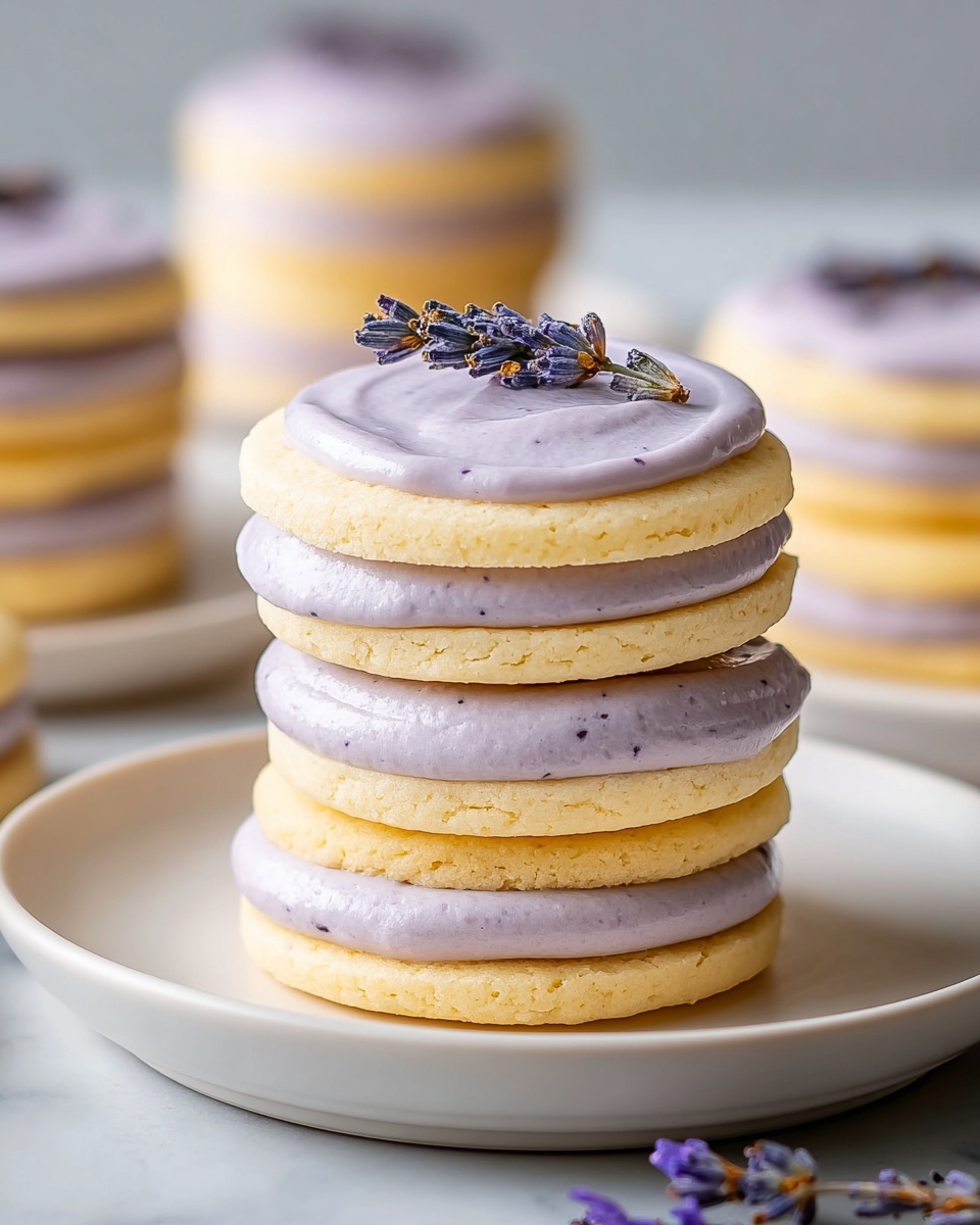 Lemon Lavender Sandwich Cookies Recipe - Recipe Image