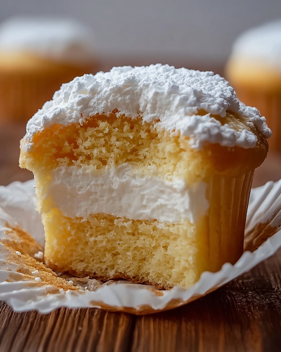 Fluffy Japanese Cotton Cheesecake Cupcakes Recipe - Recipe Image