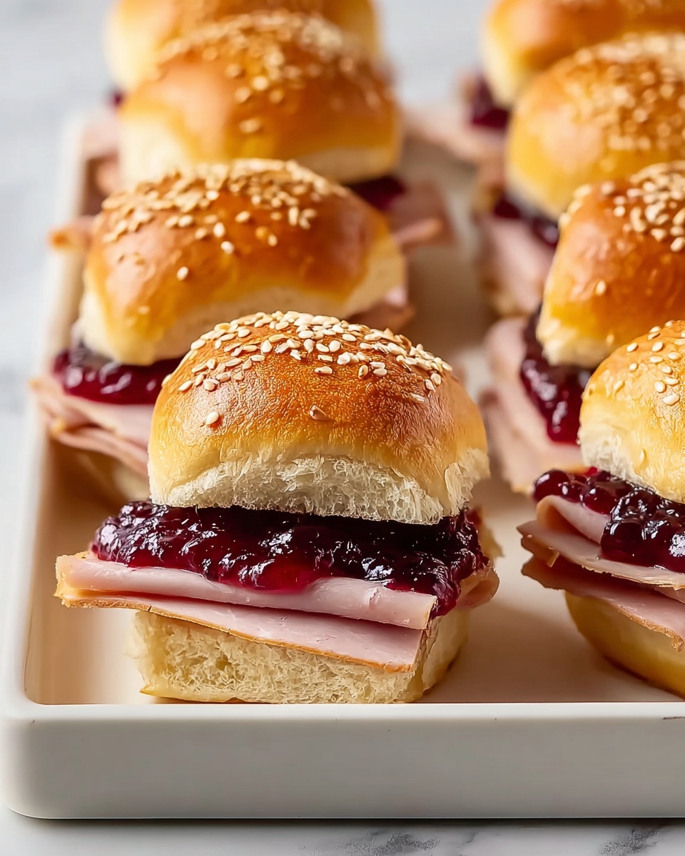 Turkey Cranberry Sliders Recipe - Recipe Image