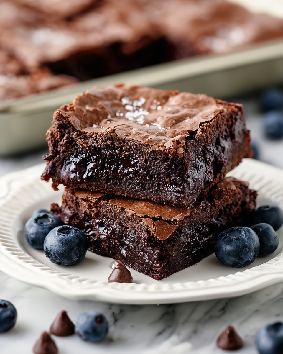 Blueberry Chocolate Chip Brownies Recipe - Recipe Image