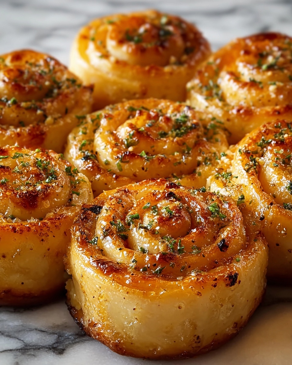 Garlic Parmesan New York Pizza Rolls Recipe - Recipe Image