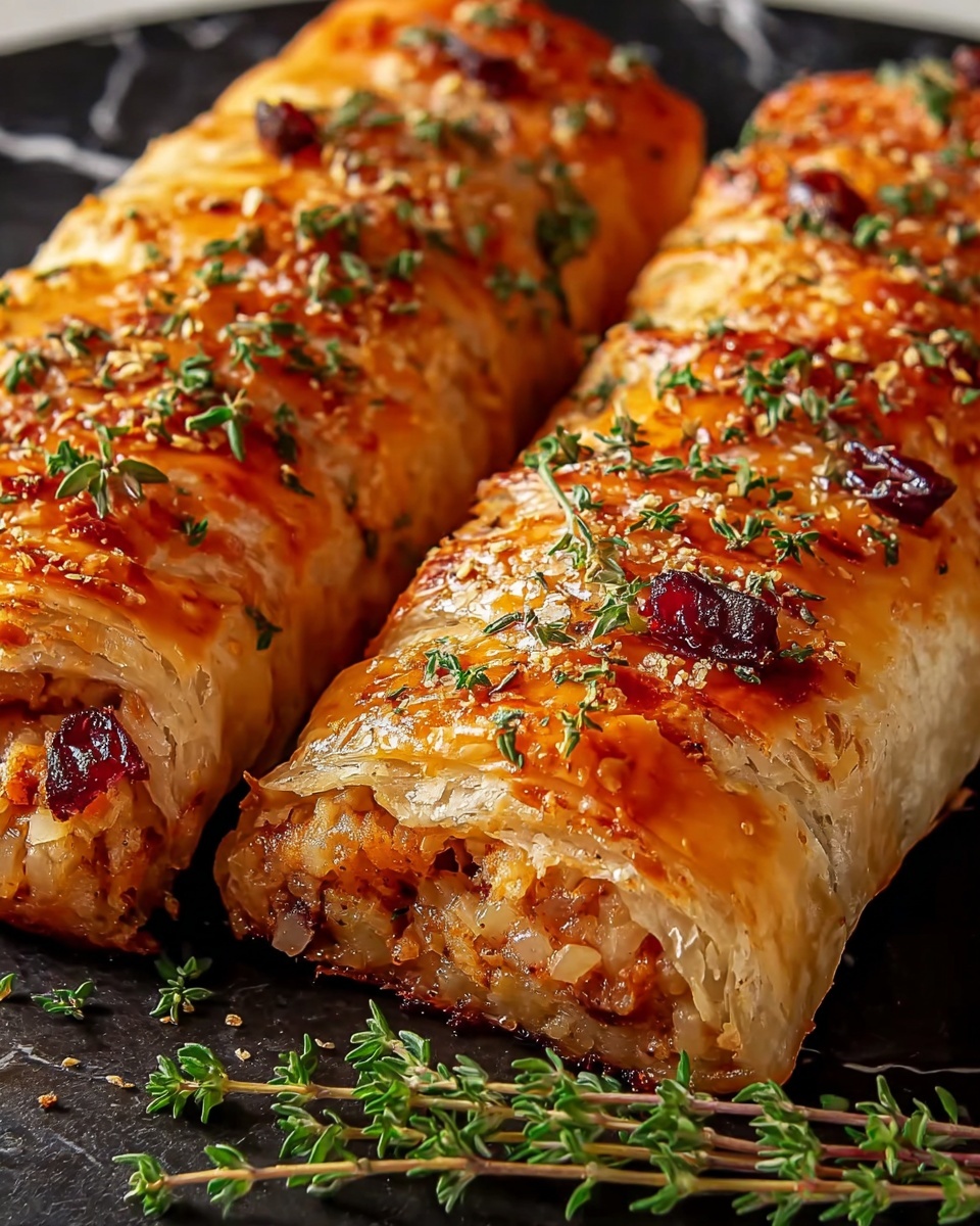Turkey and Cranberry Sausage Rolls Recipe - Recipe Image