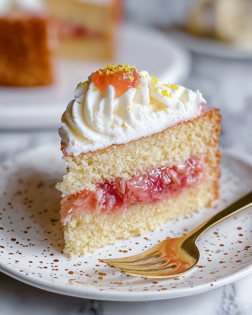 Rhubarb Upside Down Cake Recipe - Recipe Image