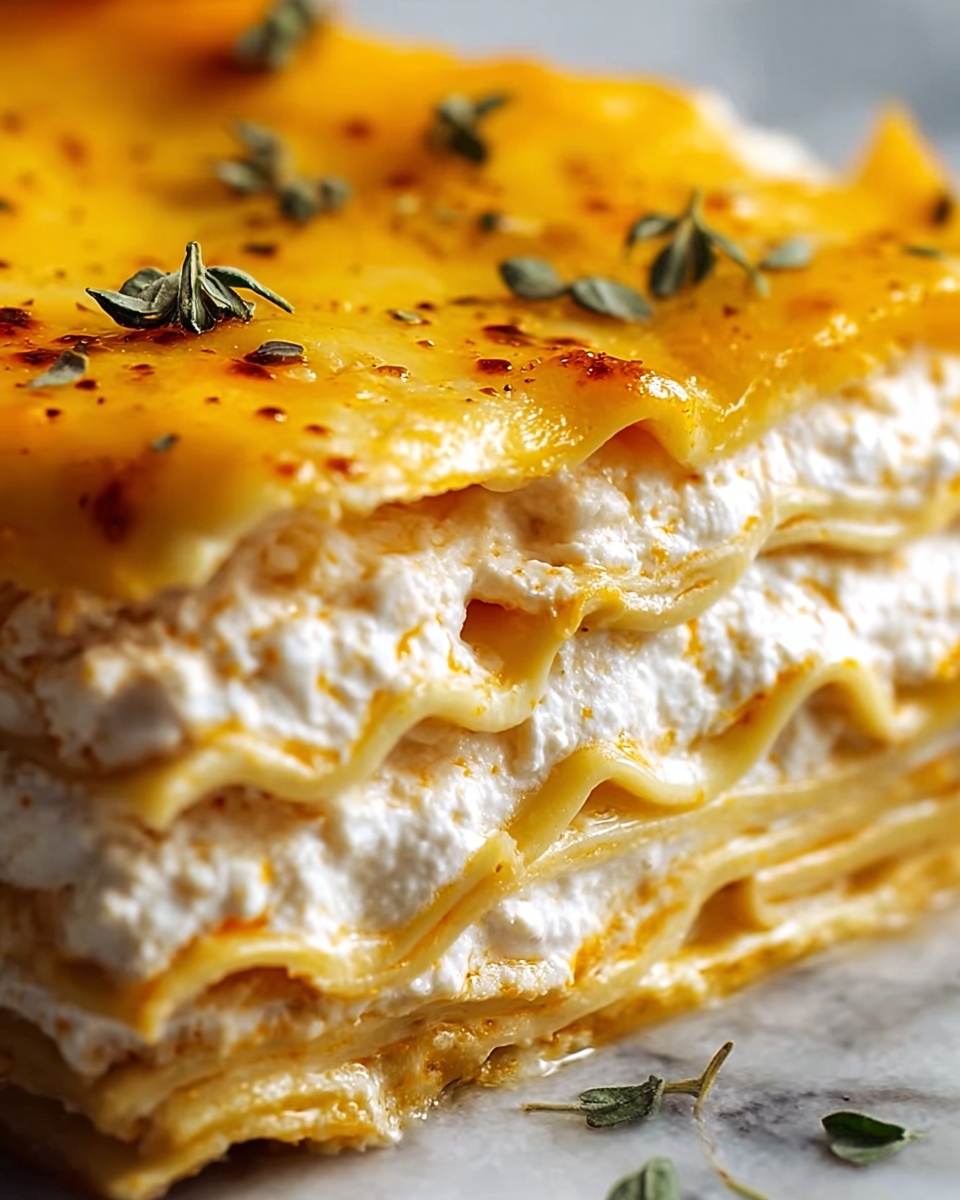 Cheesy Buffalo Chicken Lasagna with Ranch Drizzle Recipe - Recipe Image