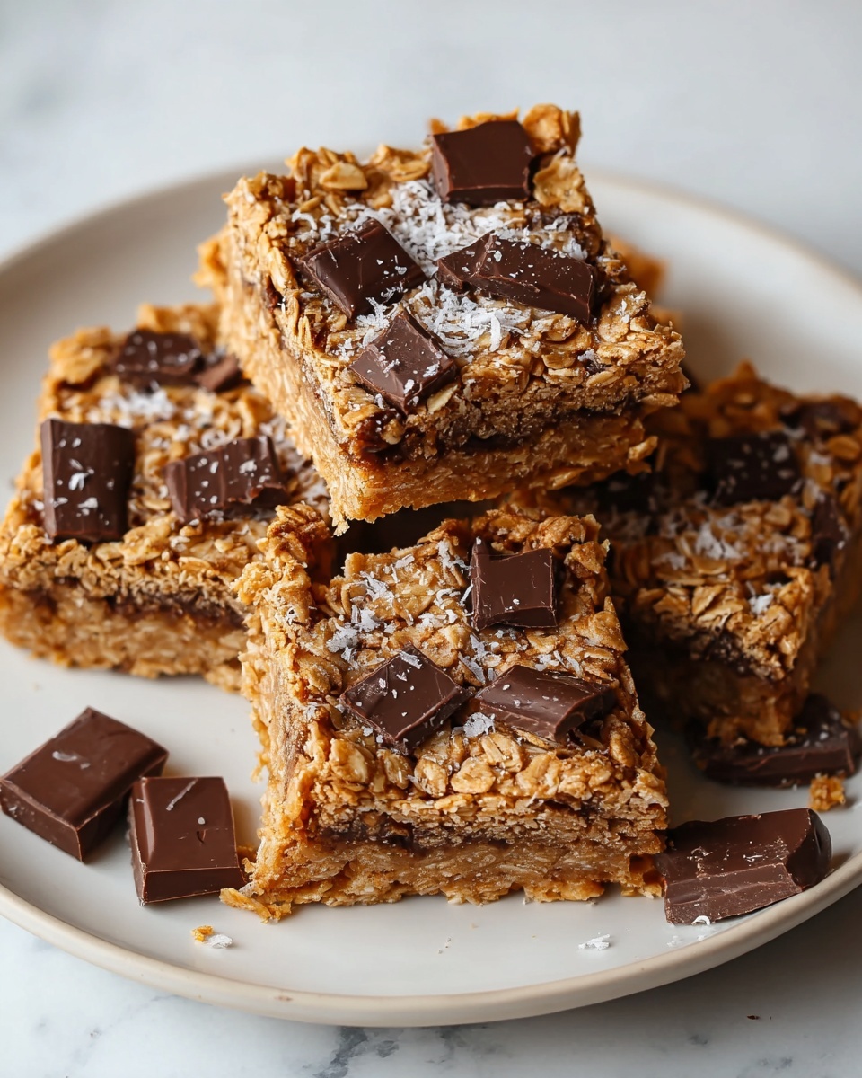 Healthy Chocolate Chip Oatmeal Bars Recipe - Recipe Image