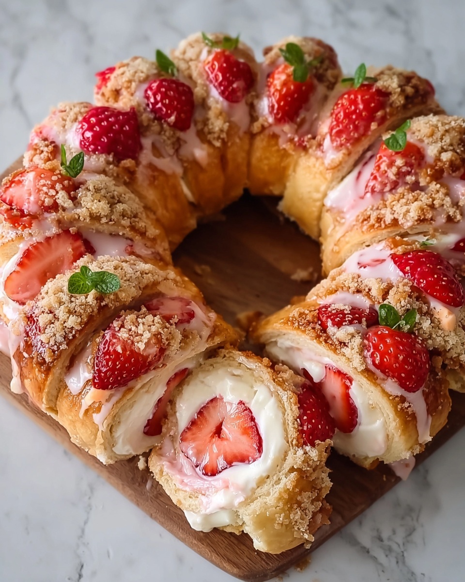 Best Strawberry Cheesecake Sweet Rolls Recipe - Recipe Image