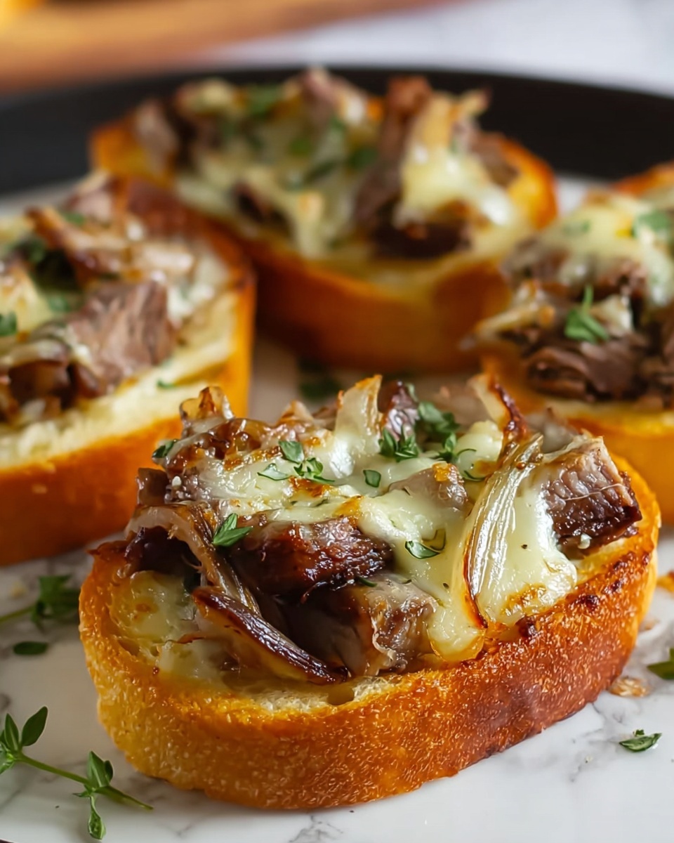 Steak Garlic Bread Recipe - Recipe Image