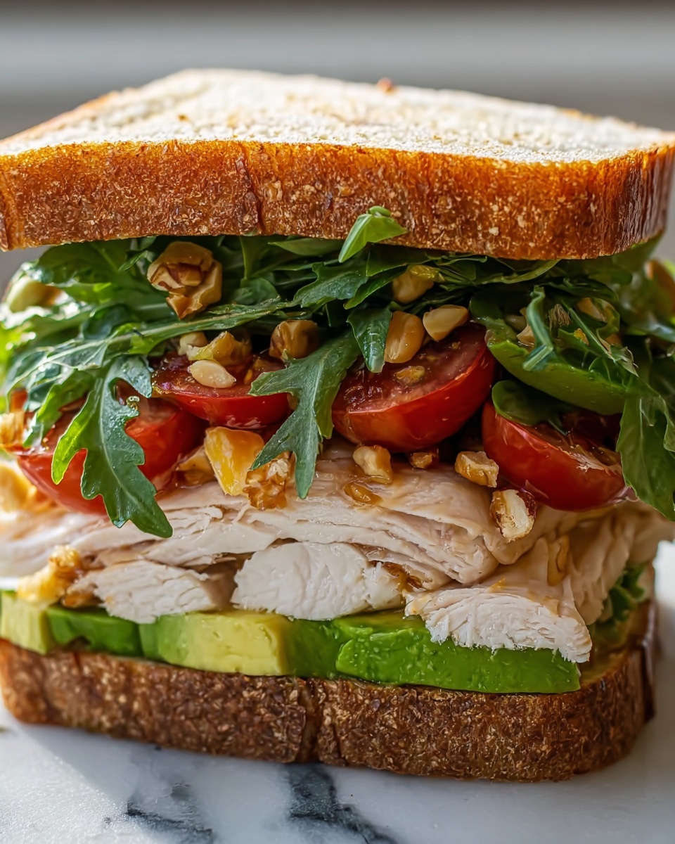Honey Mustard Turkey Avocado Sandwich Recipe - Recipe Image