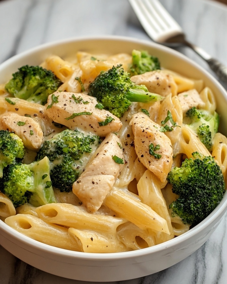 Creamy Broccoli and Chicken Penne Recipe - Recipe Image