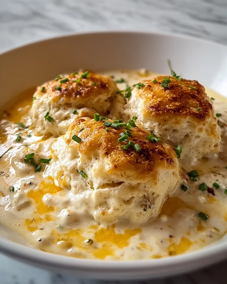 Cheesy Chicken Biscuit Casserole Recipe - Recipe Image
