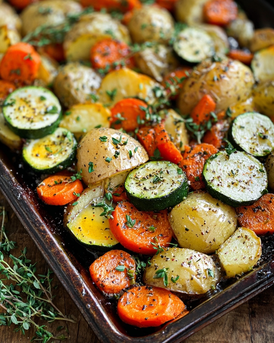 Roasted Potatoes, Carrots, and Zucchini Recipe - Recipe Image
