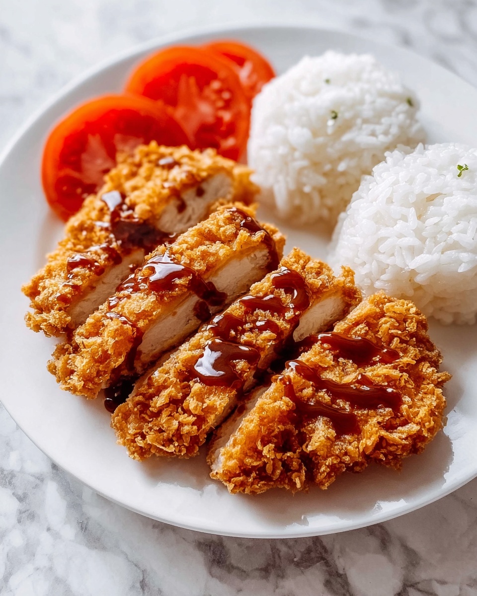 Crispy Chicken Katsu with Homemade Katsu Sauce and Classic Sides Recipe - Recipe Image