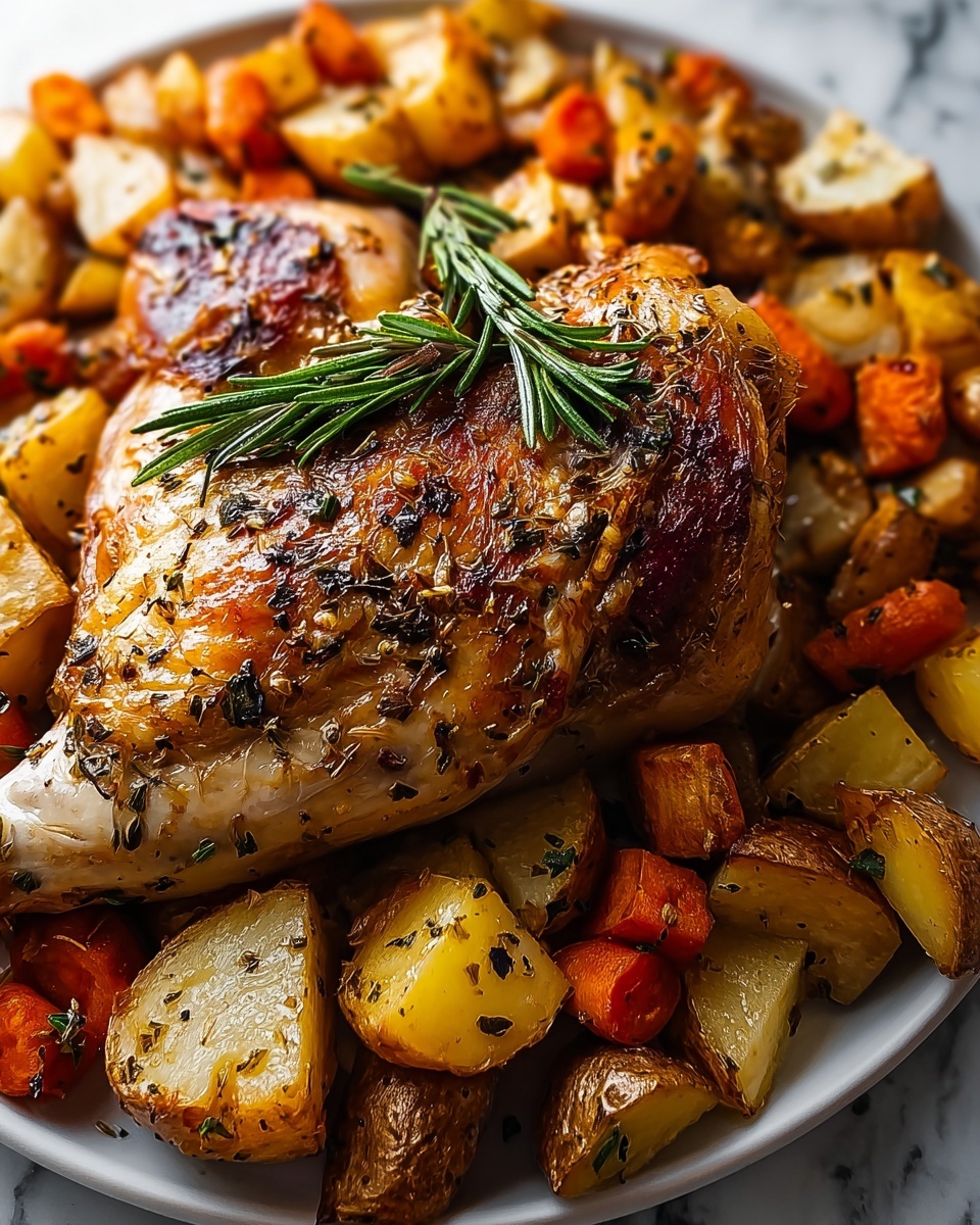 Roasted Herb Chicken with Vegetables Recipe - Recipe Image