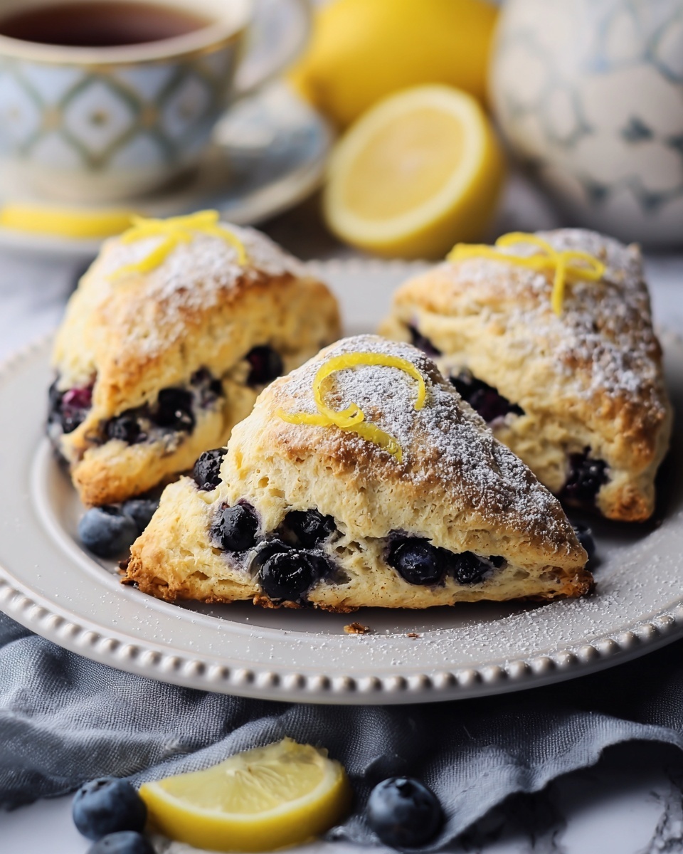 Lemon Blueberry Scones Recipe - Recipe Image