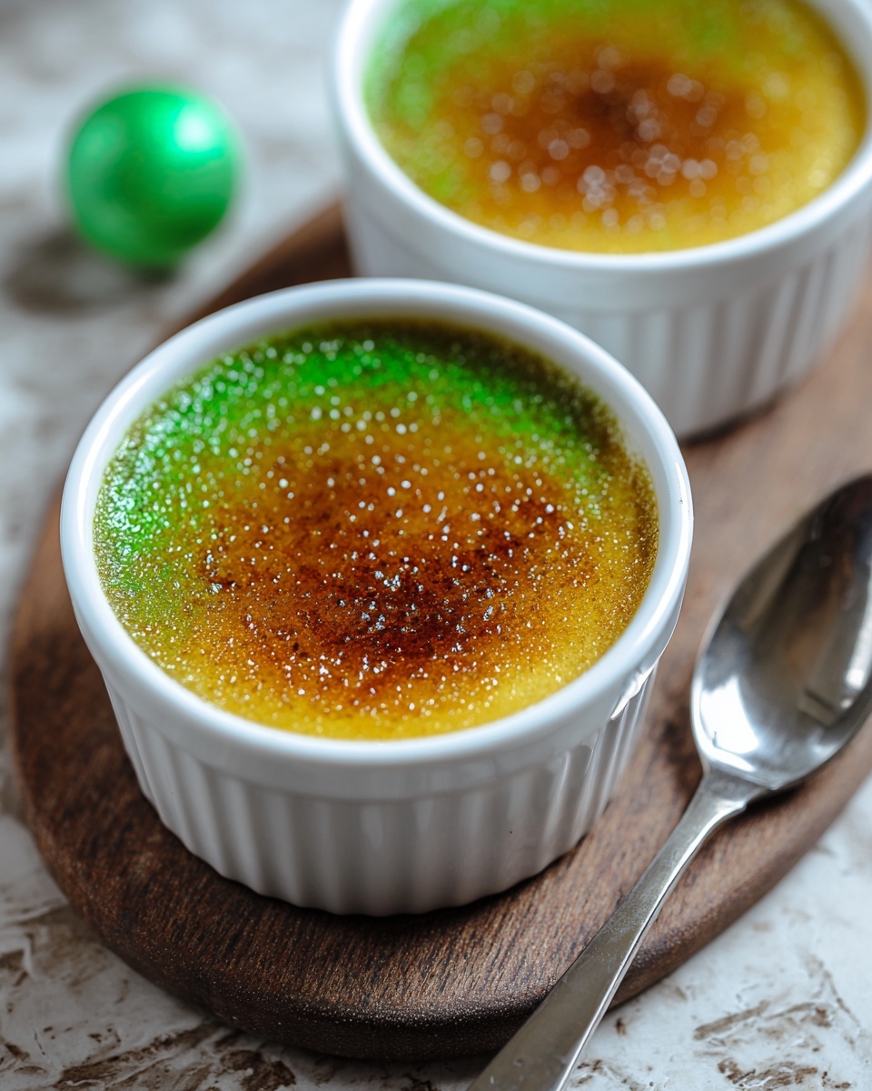Pandan Crème Brûlée Recipe - Recipe Image
