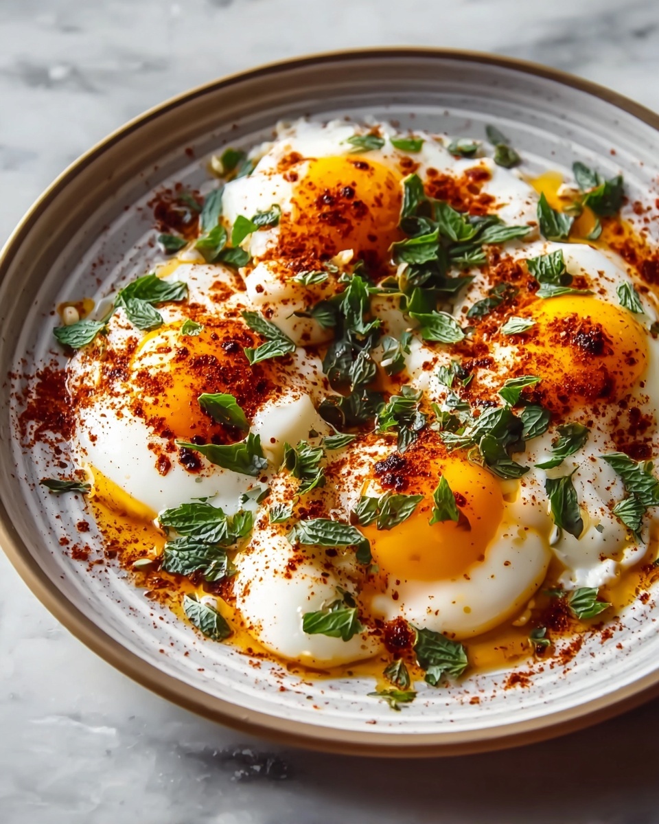 Turkish Eggs (Cilbir) Recipe - Recipe Image