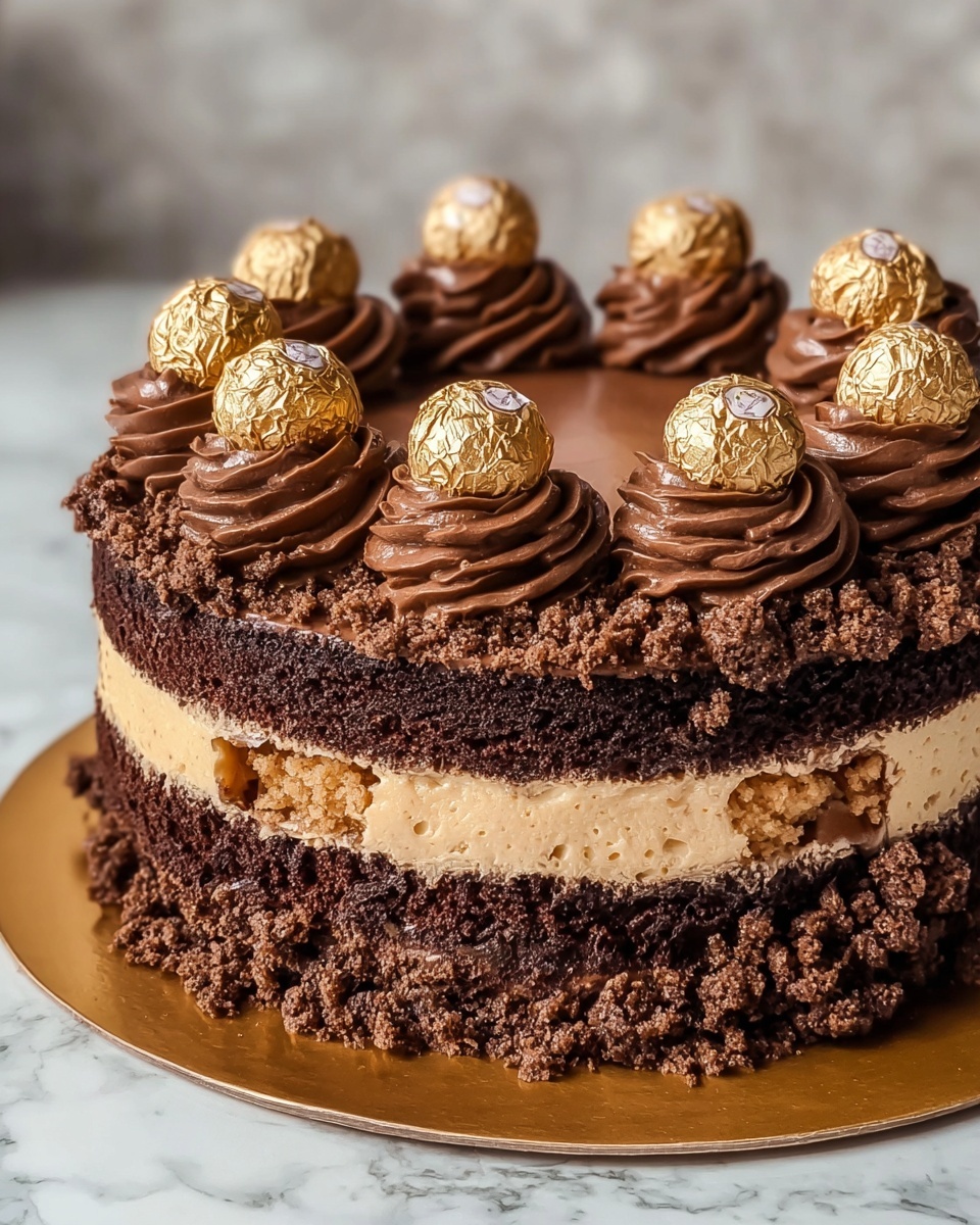 The BEST Ferrero Rocher Cake Recipe - Recipe Image