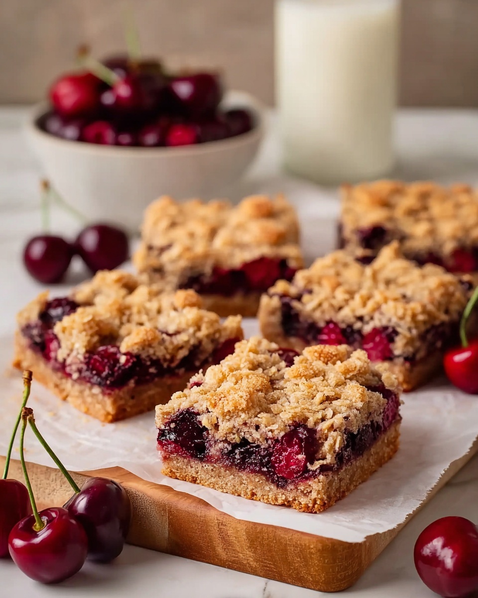 Cherry Crumble Bars Recipe - Recipe Image