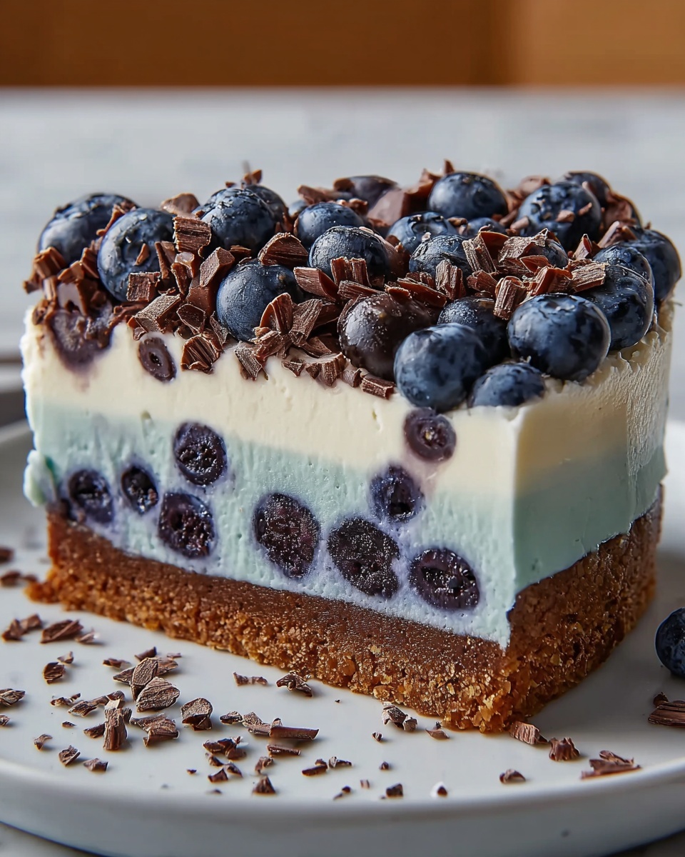 Cookie Monster Cheesecake Recipe - Recipe Image