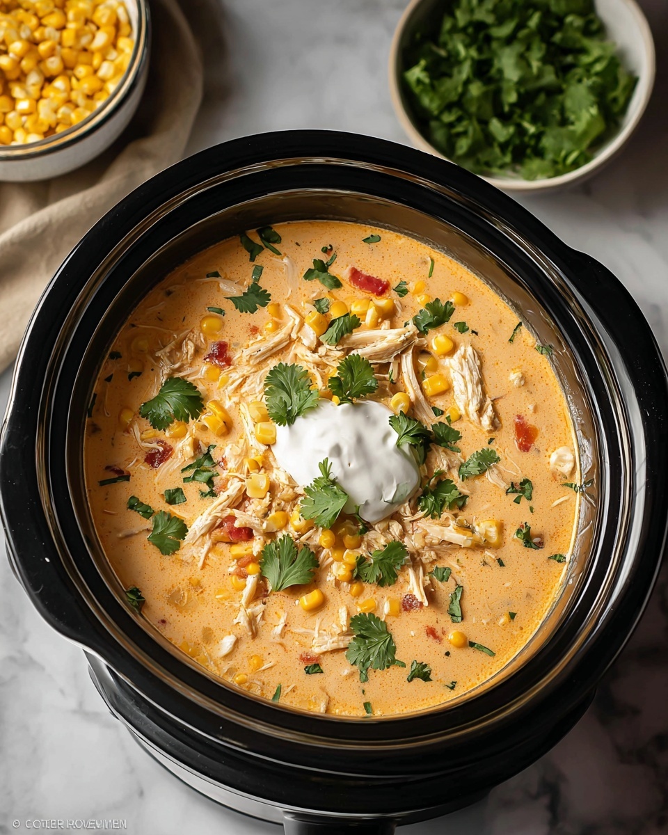 Slow Cooker Mexican Chicken Corn Chowder Recipe - Recipe Image