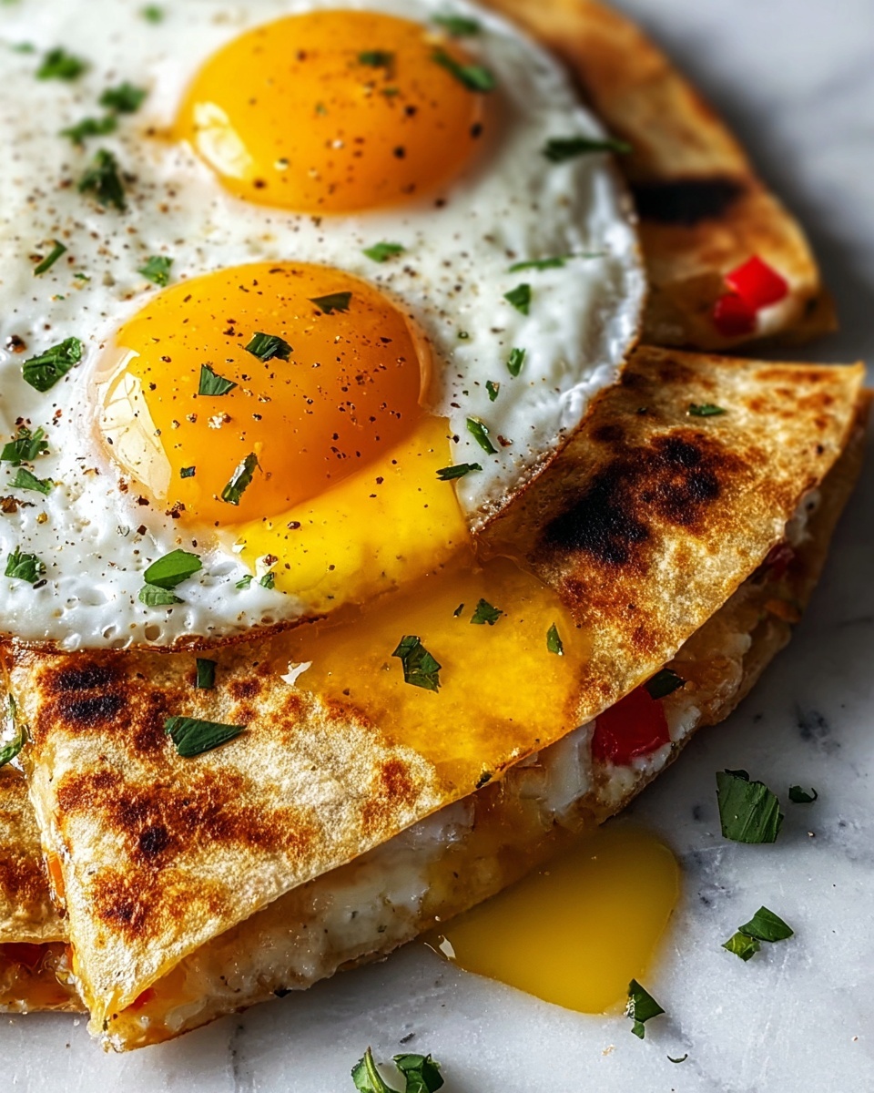 Fried Egg Quesadilla with Avocado Recipe - Recipe Image
