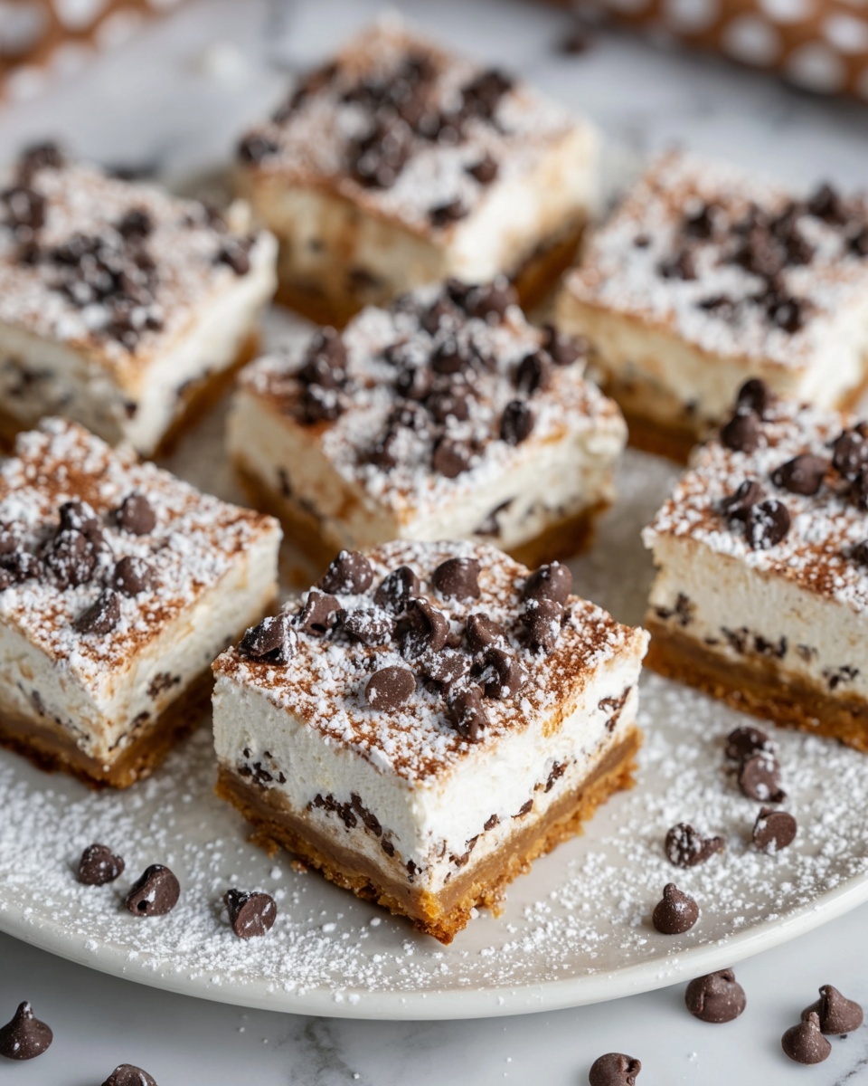 Cannoli Cheesecake Bars Recipe - Recipe Image