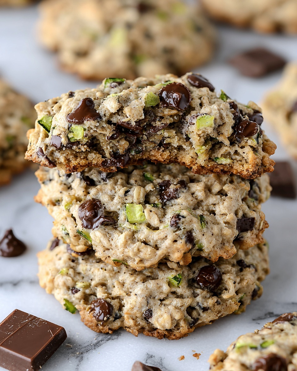 Zucchini Oat Chocolate Chip Cookies Recipe - Recipe Image