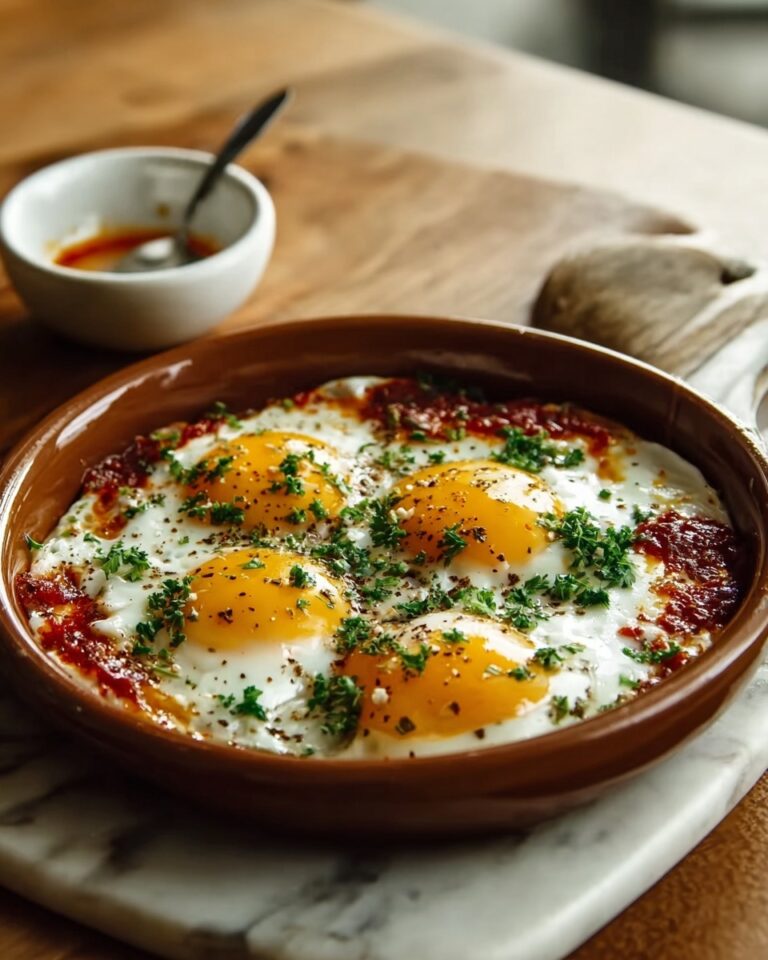 Turkish Inspired Eggs – Cilbir Recipe