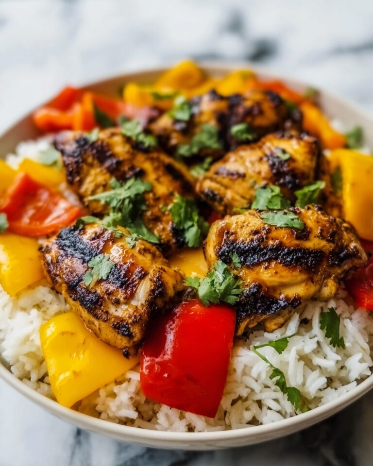 Spiced Chicken with Fragrant Basmati Rice and Colorful Vegetable Salad Recipe