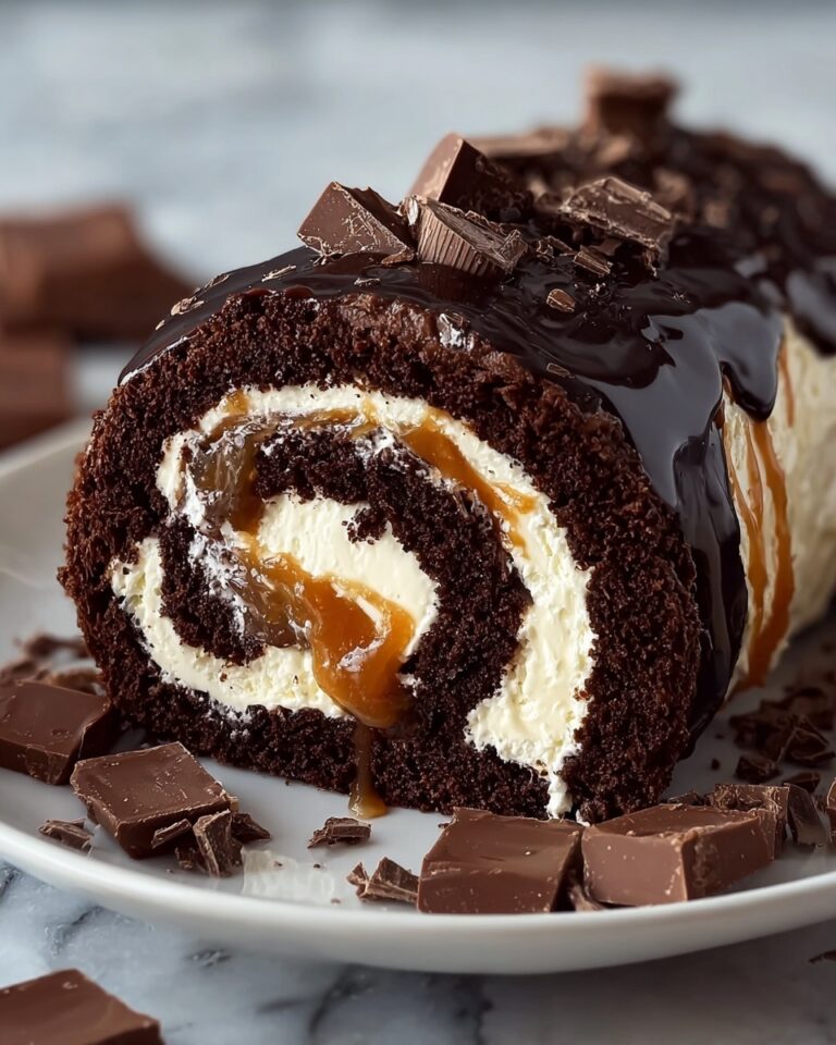 Triple Chocolate Roll Cake Recipe