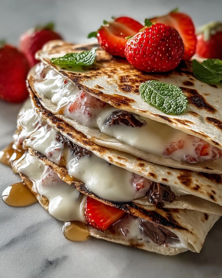 Decadent Strawberry Cheesecake Quesadillas Recipe