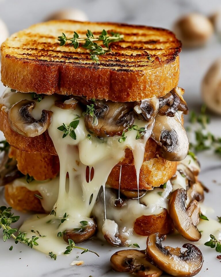 Garlic Mushroom Grilled Cheese Recipe