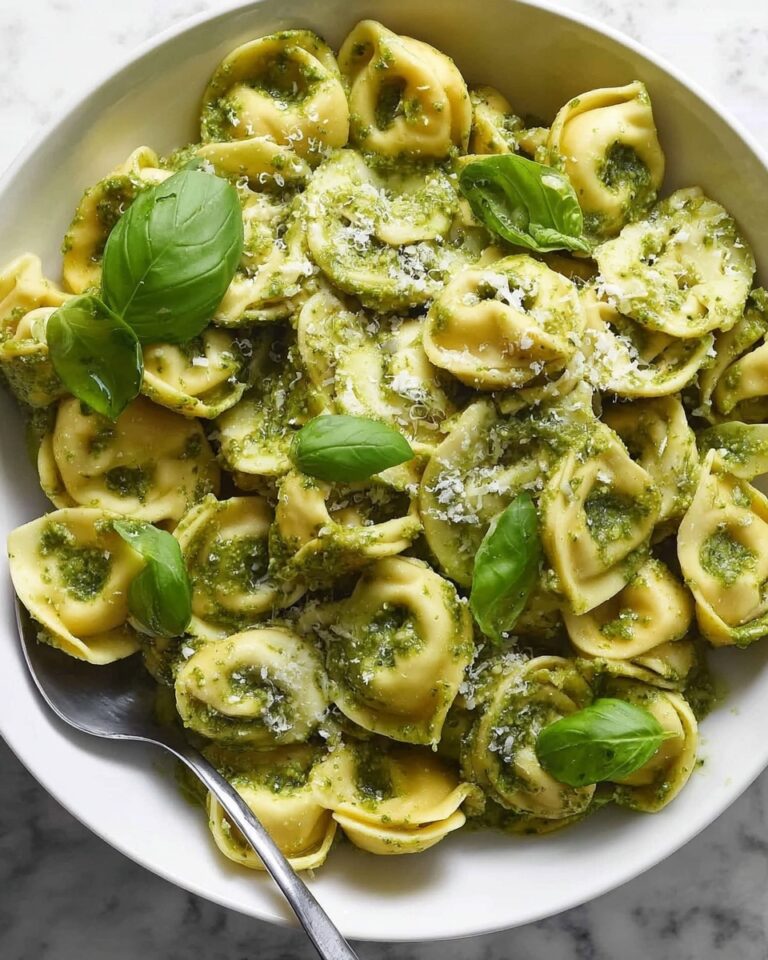 Pesto Tortellini with Spinach and Parmesan Recipe