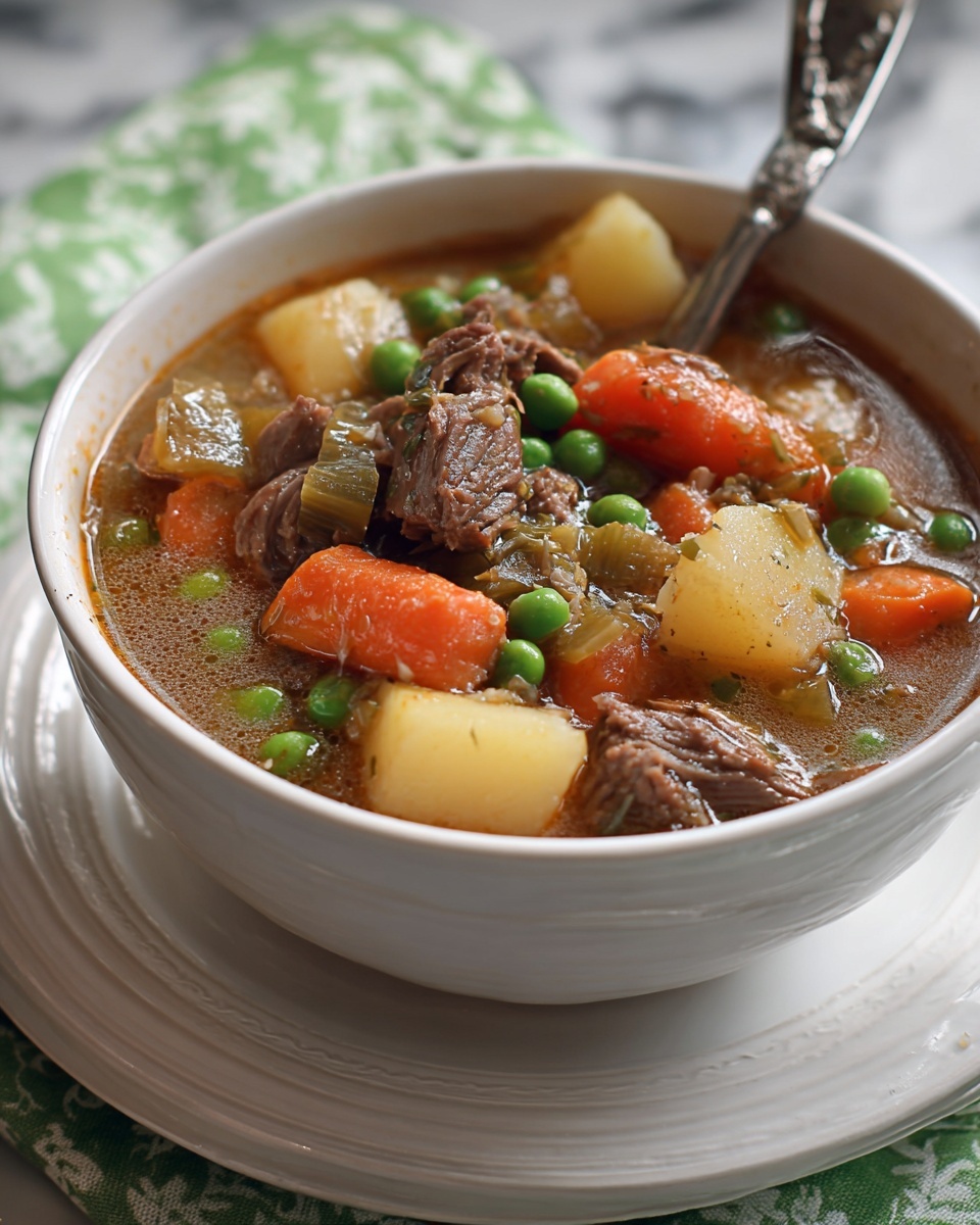 My Mom’s Old-Fashioned Vegetable Beef Soup Recipe - Recipe Image