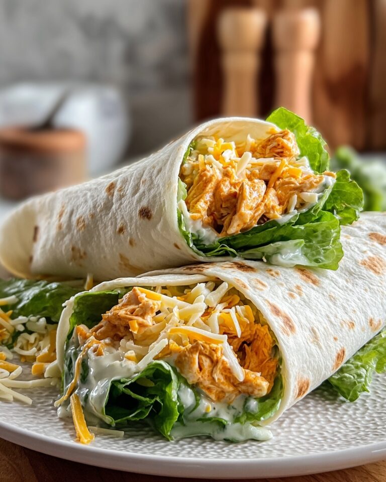 Buffalo Chicken Caesar Salad Wraps Recipe
