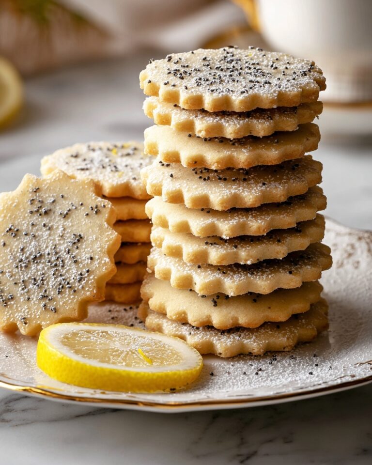 Lemon Poppy Seed Shortbread Cookies Recipe
