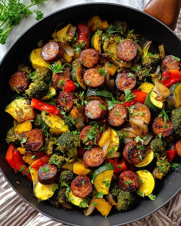 One Pan Sausage and Veggies Skillet Recipe