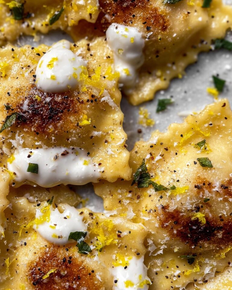 Brown Butter and Lemon Toasted Skillet Ravioli Recipe