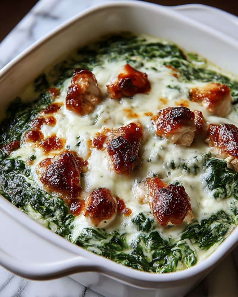 Chicken and Spinach Casserole with Cream Cheese Recipe