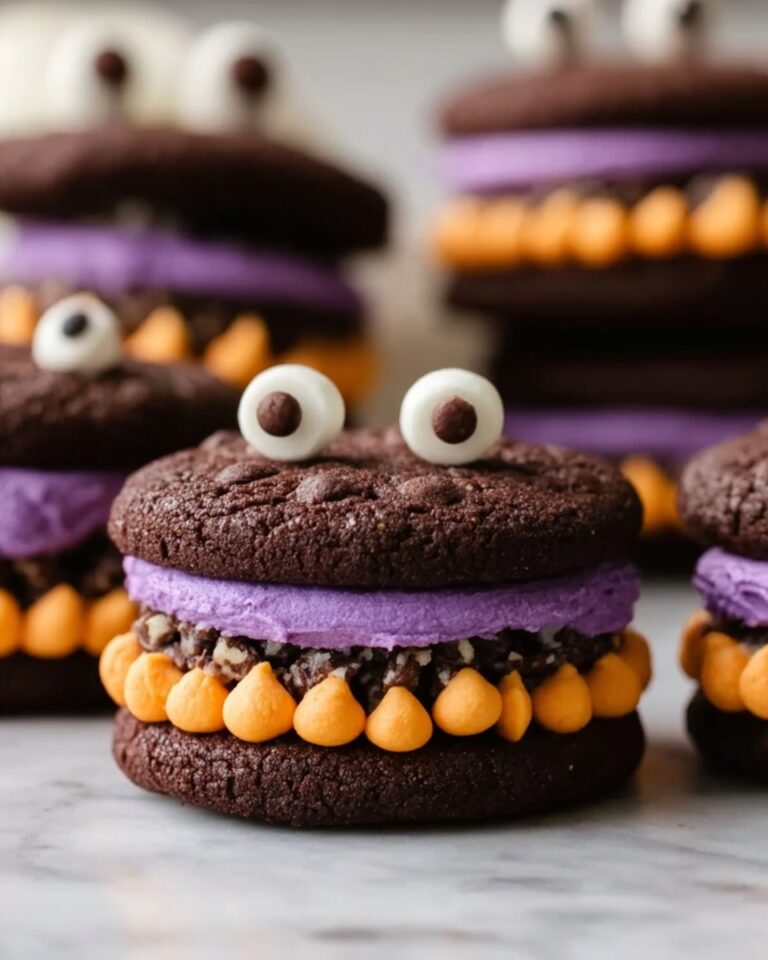 Chocolate Monster Halloween Cookies Recipe