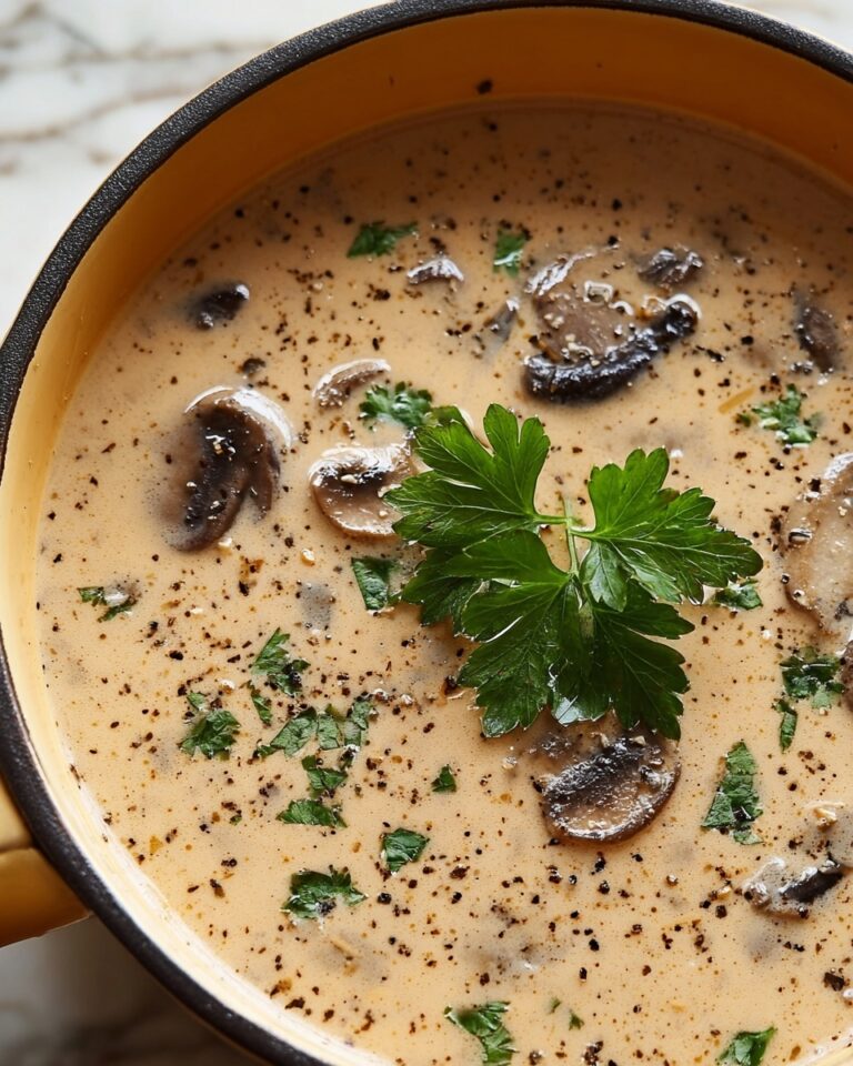 Decadent and Creamy Mushroom Soup Recipe