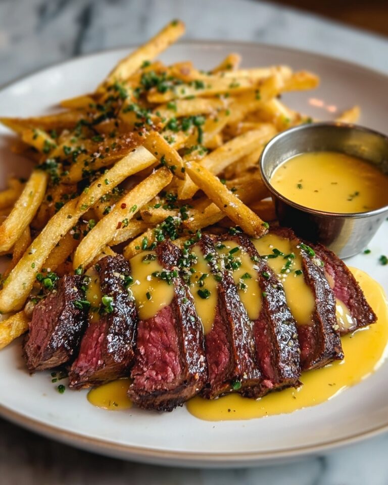 Steak Frites with Béarnaise-Style Herb Sauce Recipe